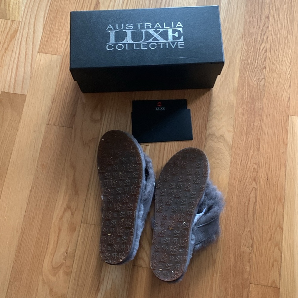 Australia Luxe Collective Charcoal Women's Slippers - Picture 3 of 3